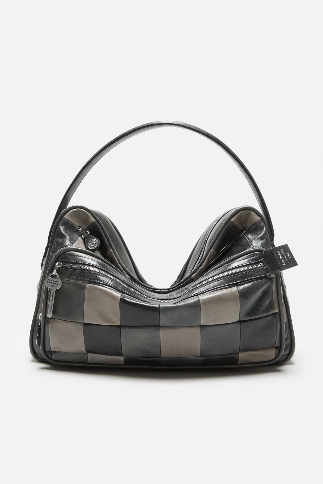 Acne Studios Camero Camera Patchwork Bag - Dark grey
