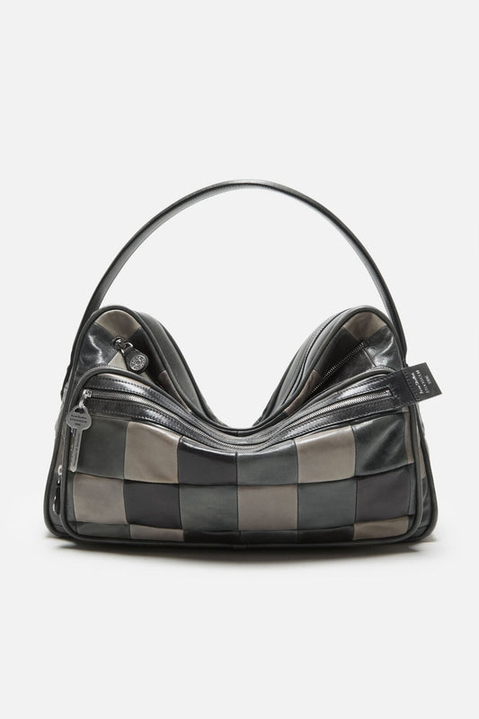 Acne Studios Camero Camera Patchwork Bag - Dark grey