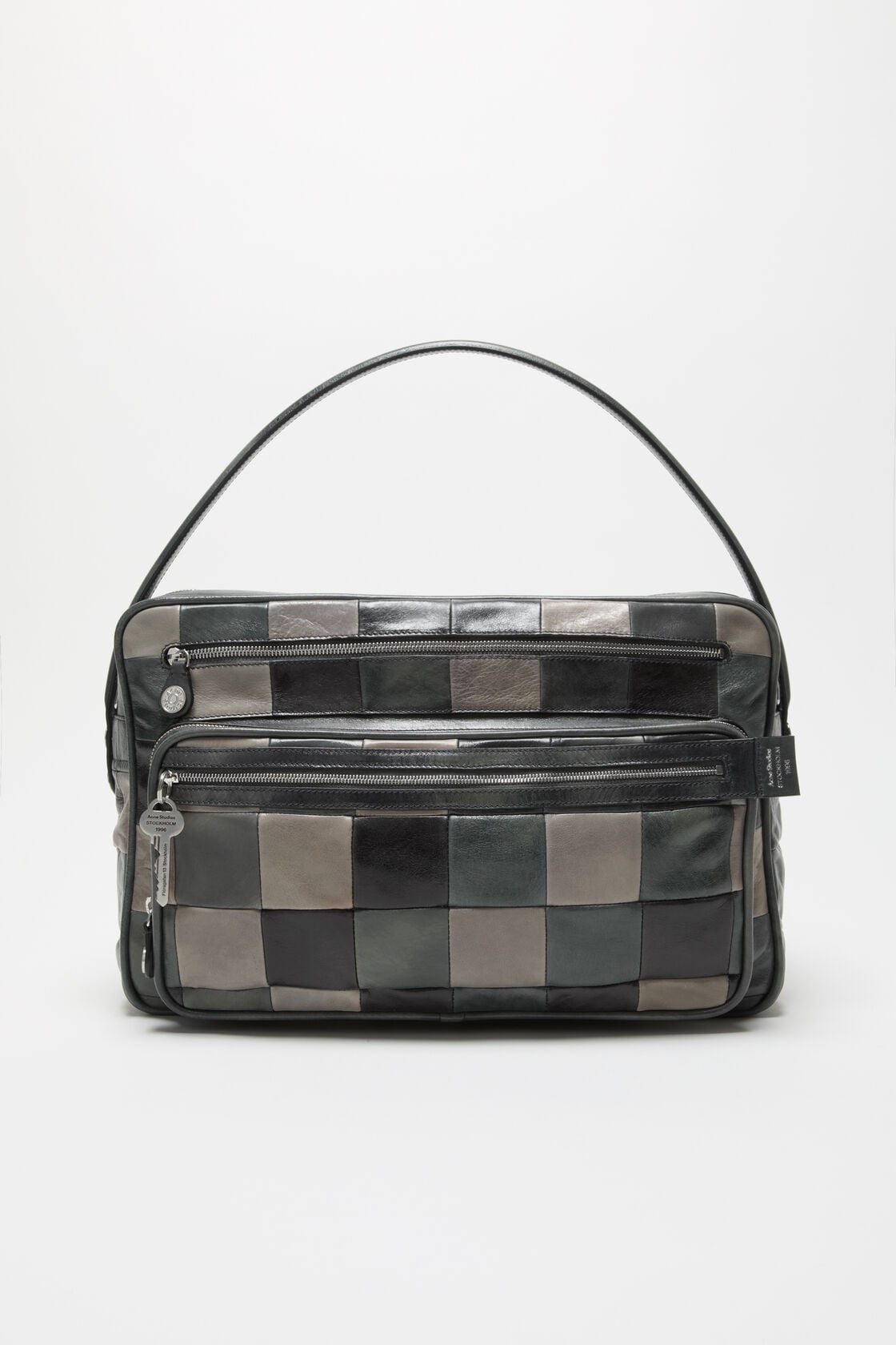 Acne Studios Camero Camera Patchwork Bag - Dark grey