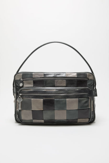Acne Studios Camero Camera Patchwork Bag - Dark grey