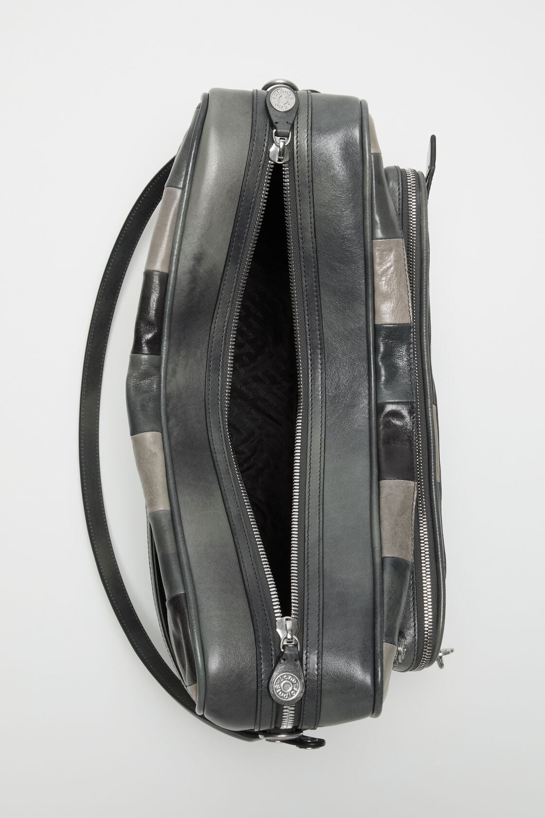 Acne Studios Camero Camera Patchwork Bag - Dark grey