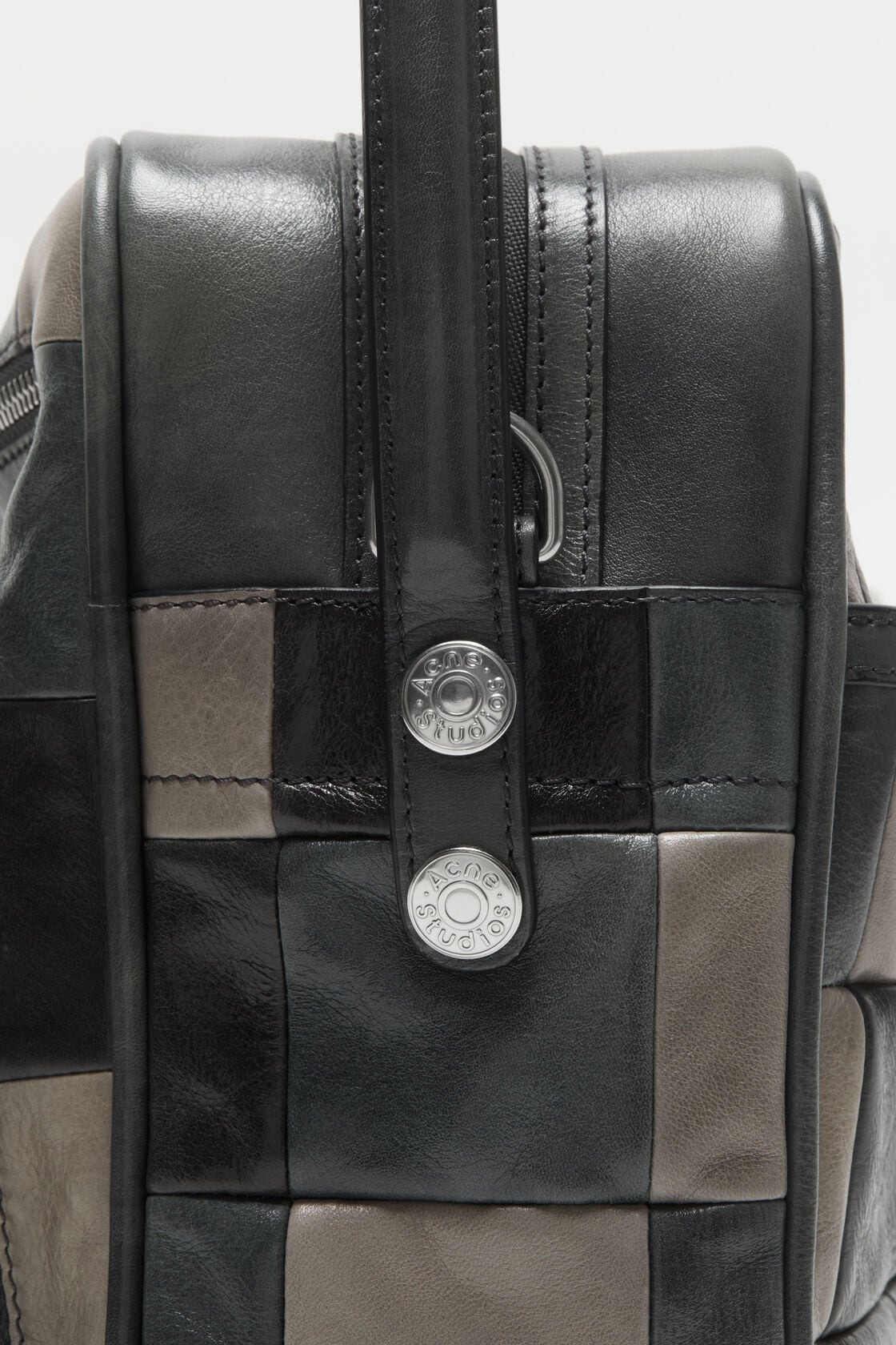 Acne Studios Camero Camera Patchwork Bag - Dark grey