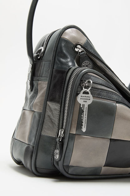 Acne Studios Camero Camera Patchwork Bag - Dark grey