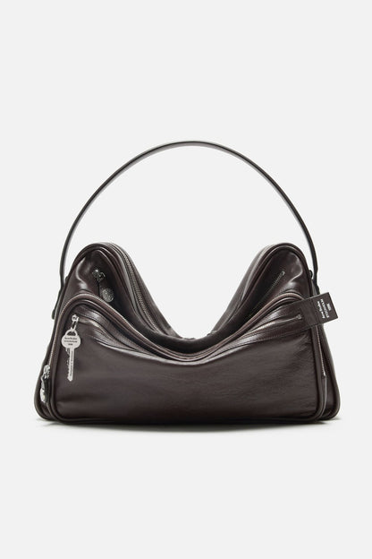 Acne Studios Camero Camera Shoulder Bag - Chocolate brown