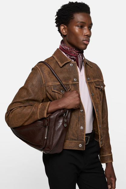 Acne Studios Camero Camera Shoulder Bag - Chocolate brown