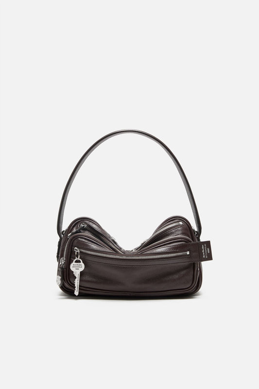 Acne Studios Camero party shoulder bag - Chocolate brown