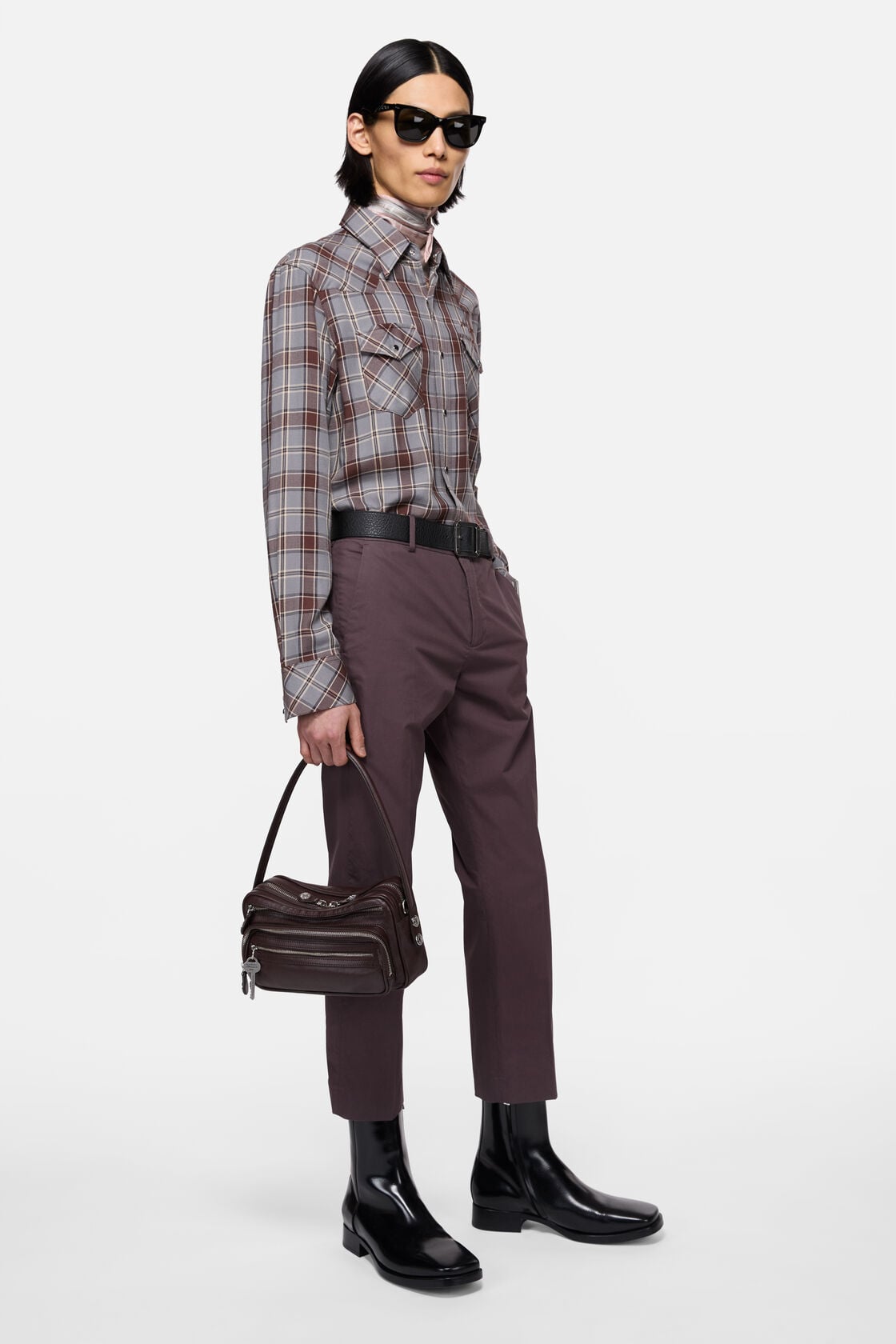 Acne Studios Camero party shoulder bag - Chocolate brown