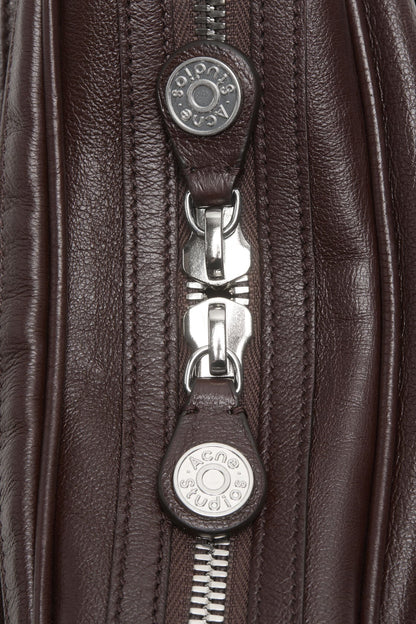 Acne Studios Camero party shoulder bag - Chocolate brown