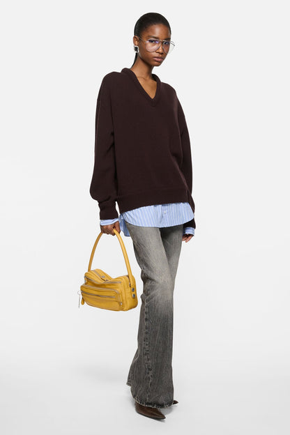 Acne Studios Camero Party shoulder bag - Mustard yellow