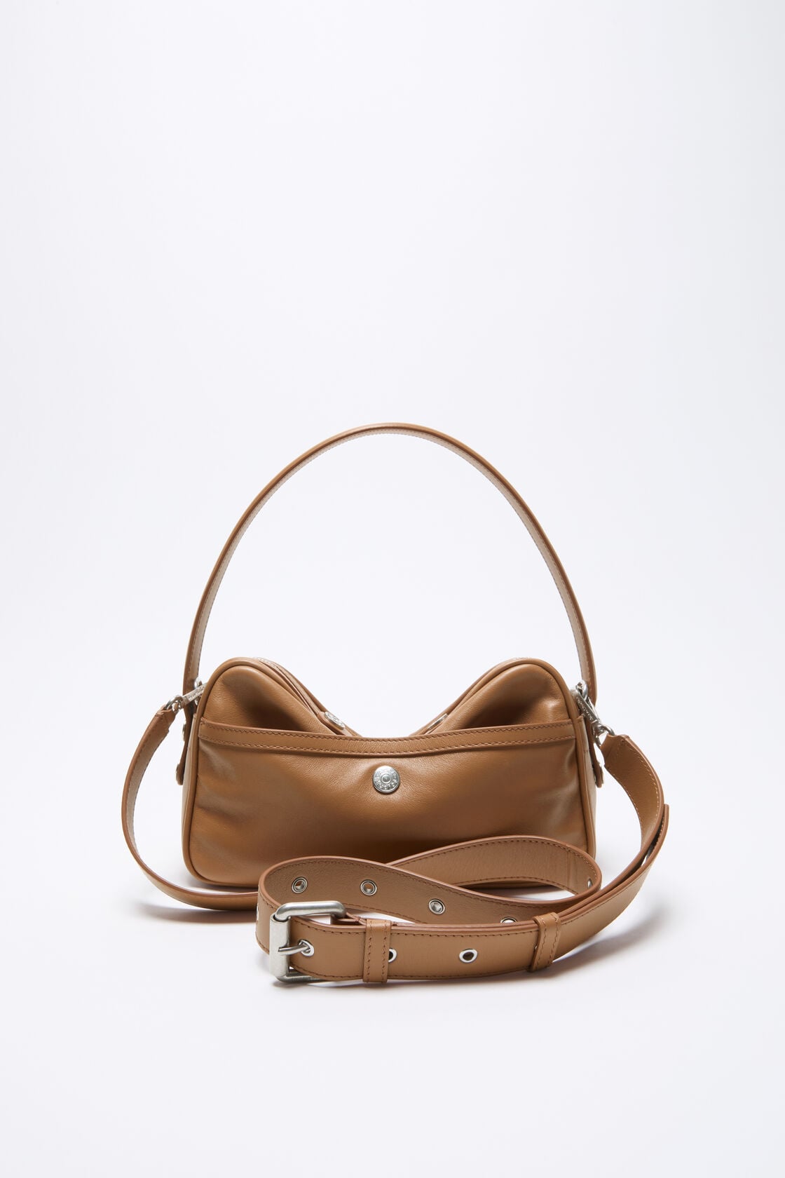 Acne Studios Camero Party Shoulder Bag - Caramel brown