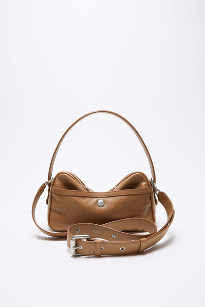 Acne Studios Camero Party Shoulder Bag - Caramel brown