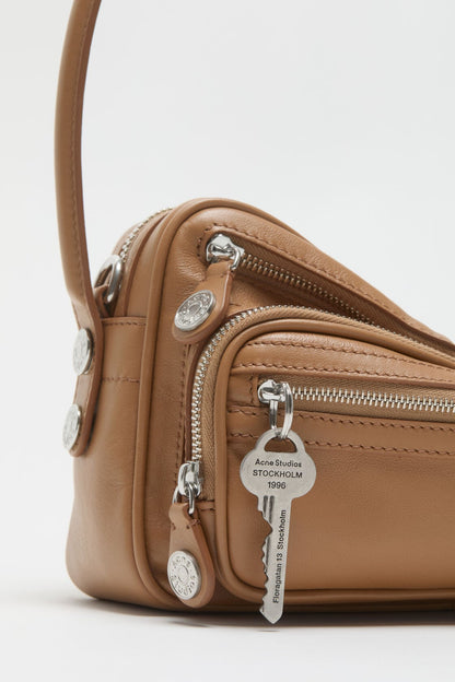 Acne Studios Camero Party Shoulder Bag - Caramel brown