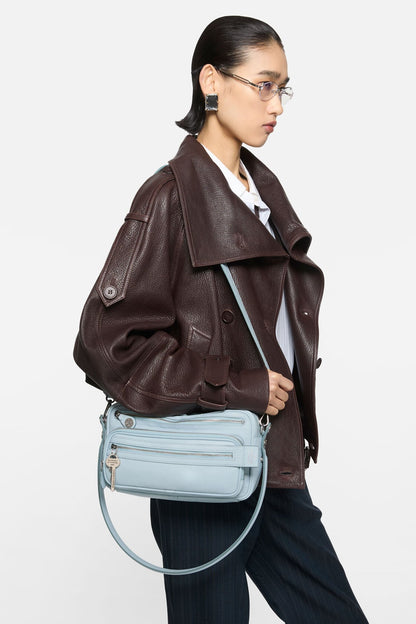 Acne Studios Camero Party Shoulder Bag - Dusty blue