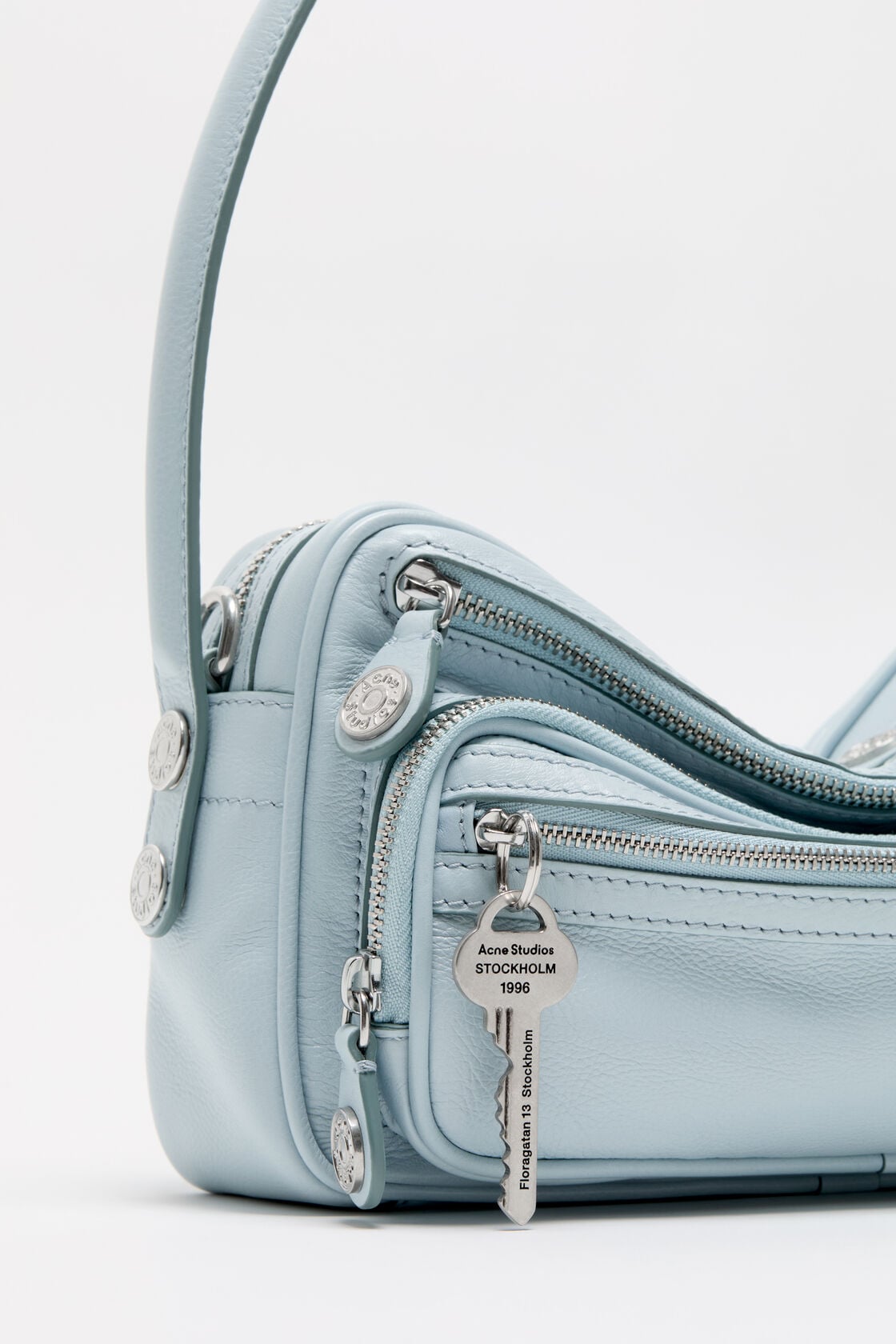 Acne Studios Camero Party Shoulder Bag - Dusty blue