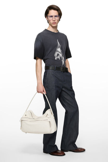 Acne Studios Camero Camera Shoulder Bag - Cream white