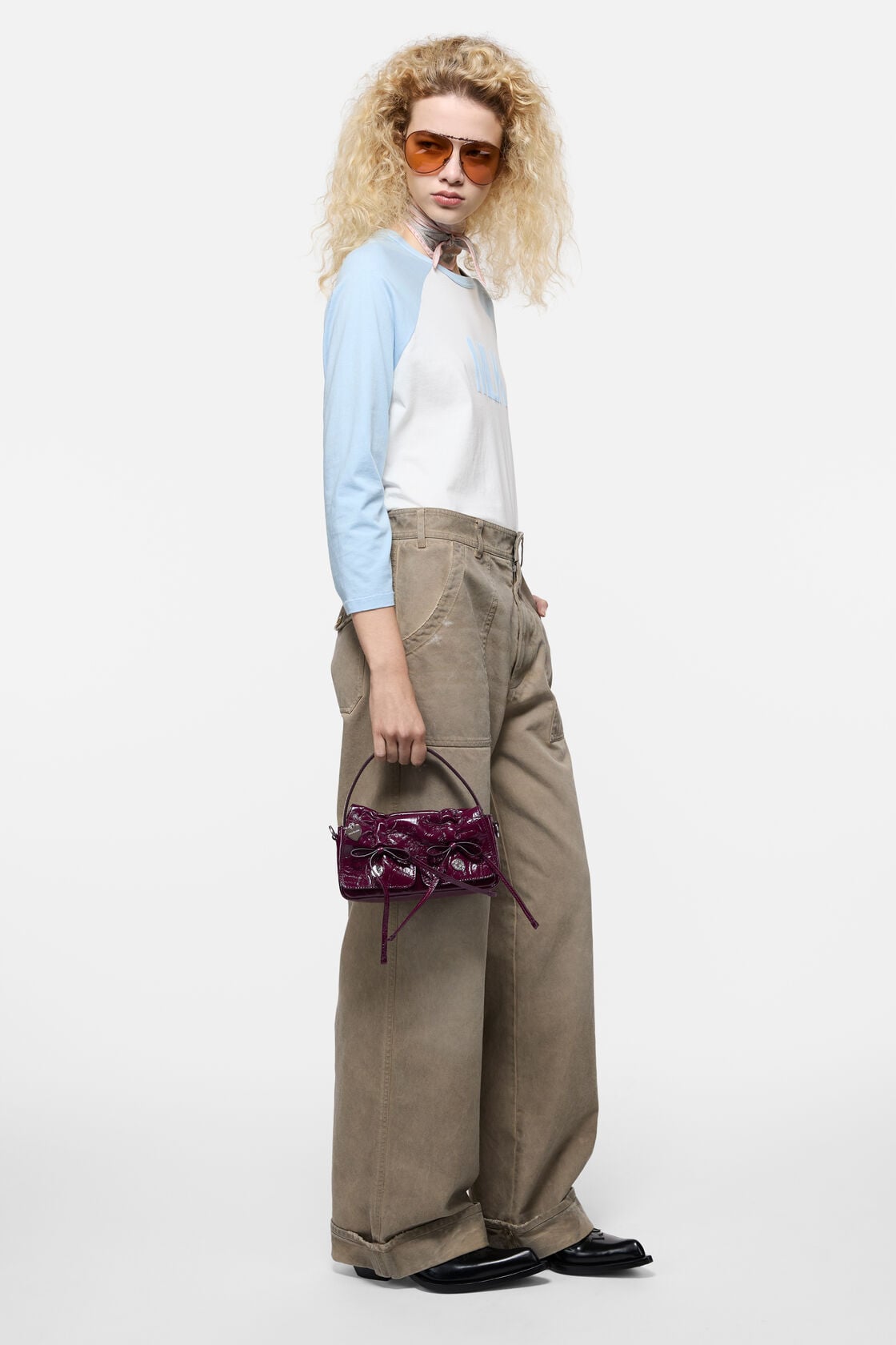 Acne Studios Multipocket micro bag - Berry pink