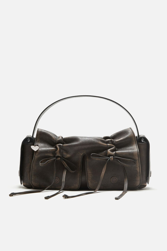 Acne Studios Multipocket shoulder bag - Dark brown/beige