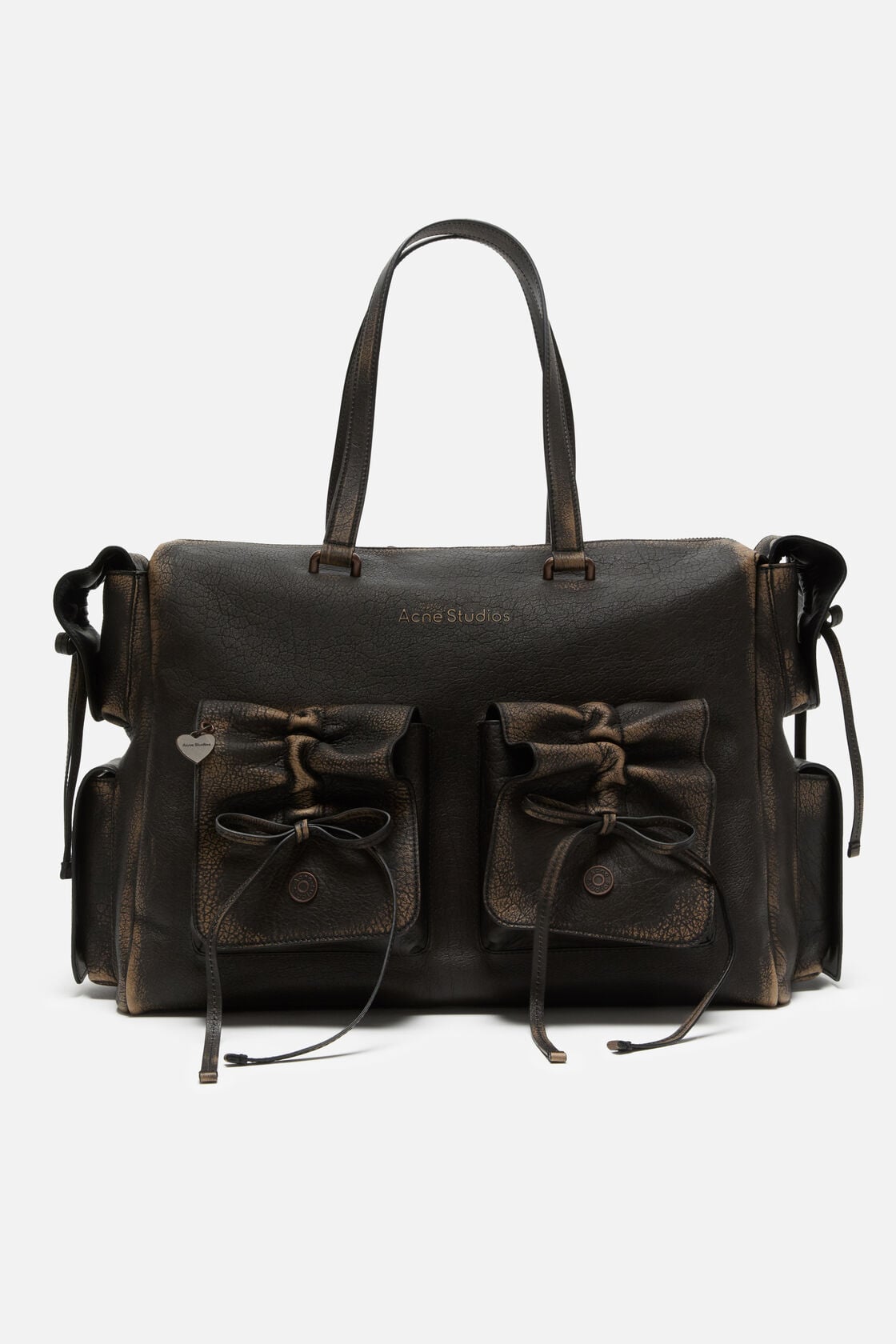Acne Studios Multipocket tote bag - Dark brown/beige