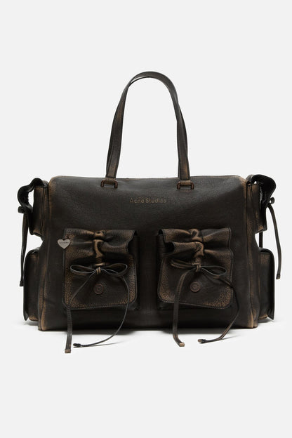 Acne Studios Multipocket tote bag - Dark brown/beige