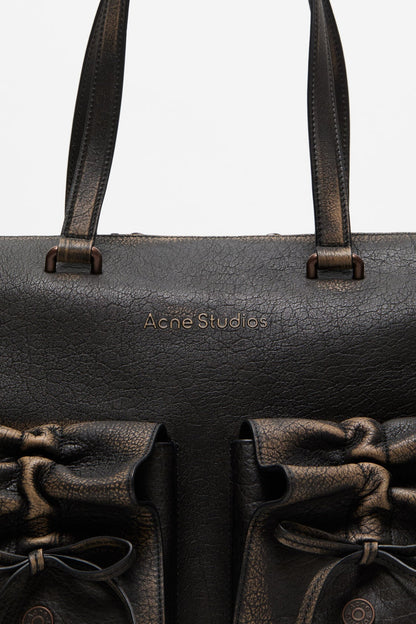 Acne Studios Multipocket tote bag - Dark brown/beige