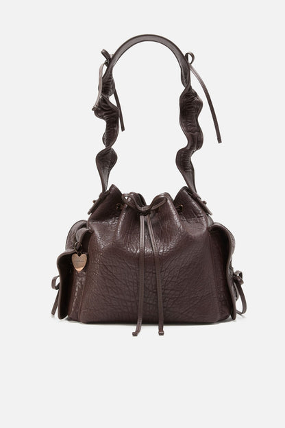 Acne Studios Multipocket Bucket Bag - Chocolate brown