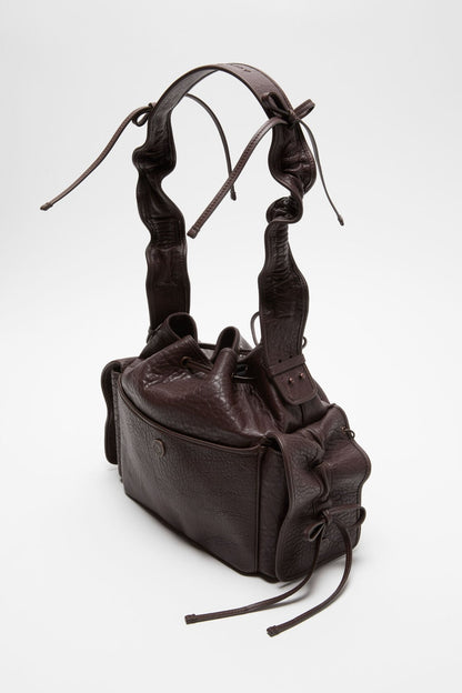 Acne Studios Multipocket Bucket Bag - Chocolate brown