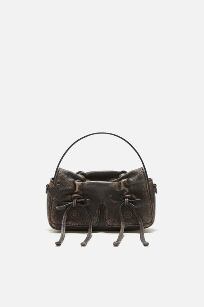 Acne Studios Multipocket micro bag - Dark brown/beige