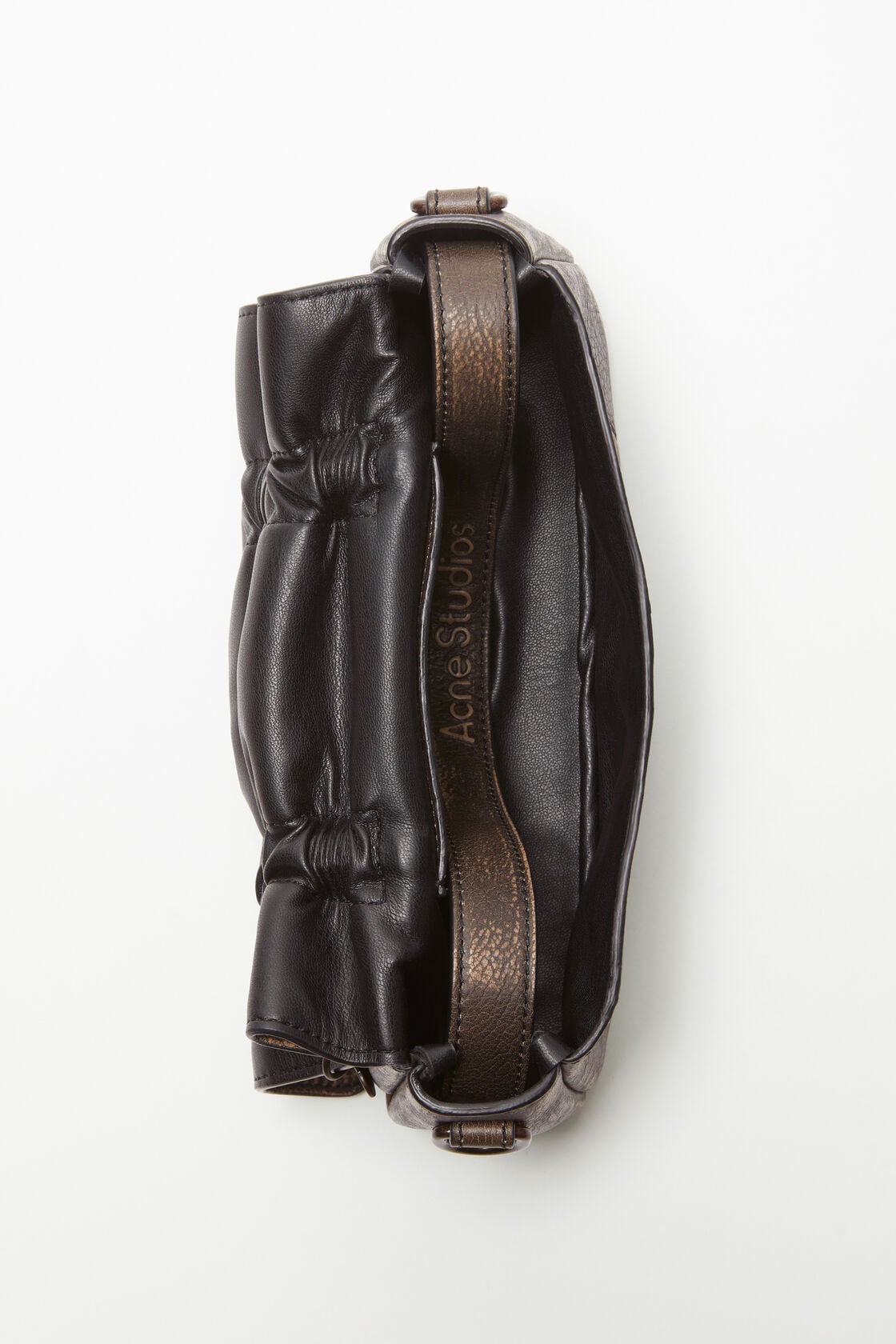 Acne Studios Multipocket micro bag - Dark brown/beige
