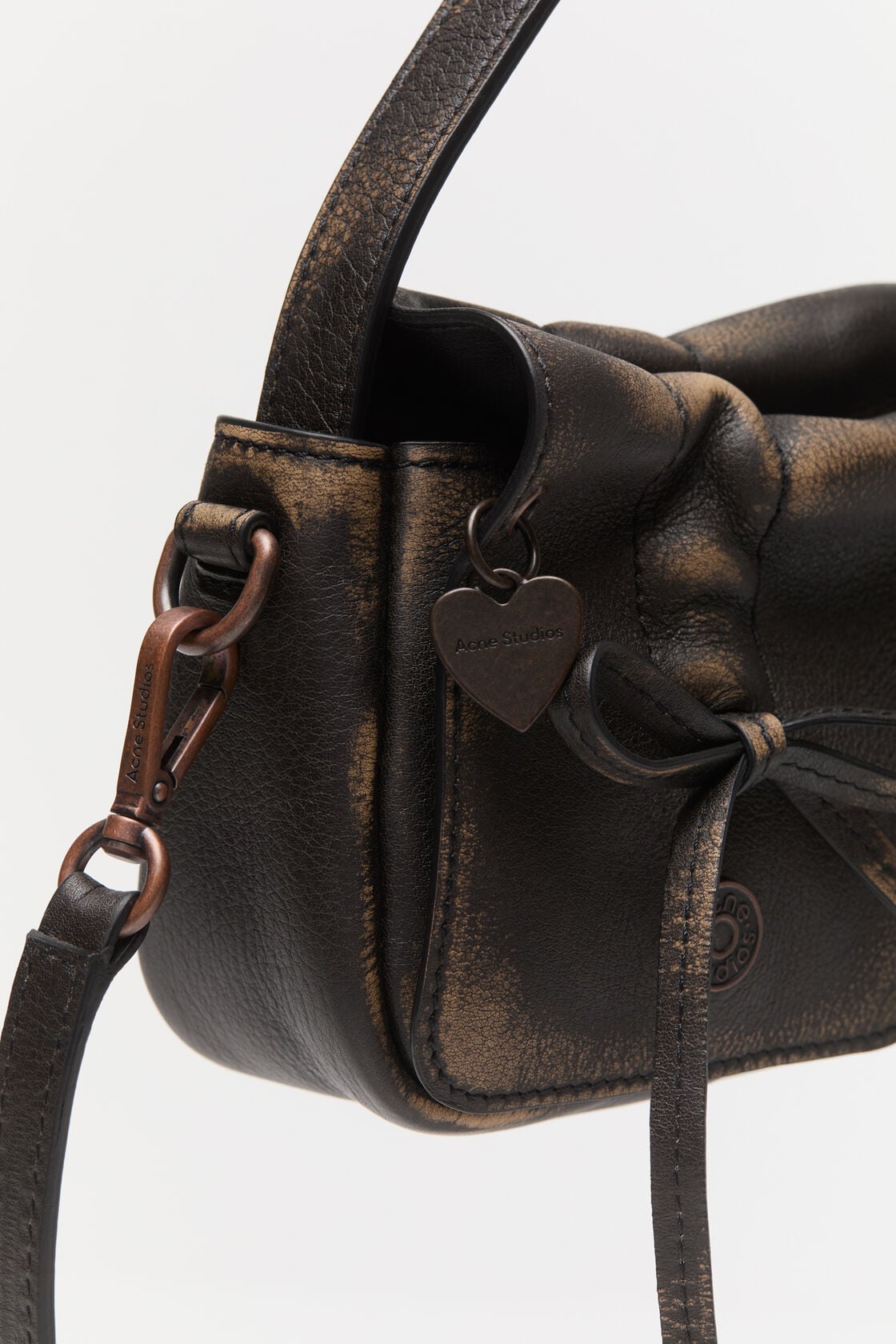 Acne Studios Multipocket micro bag - Dark brown/beige