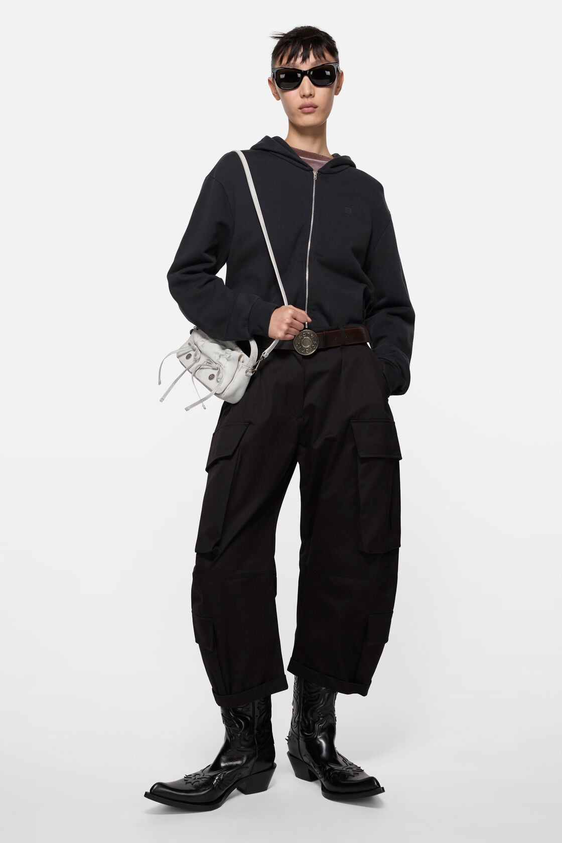 Acne Studios Multipocket micro bag - White/grey