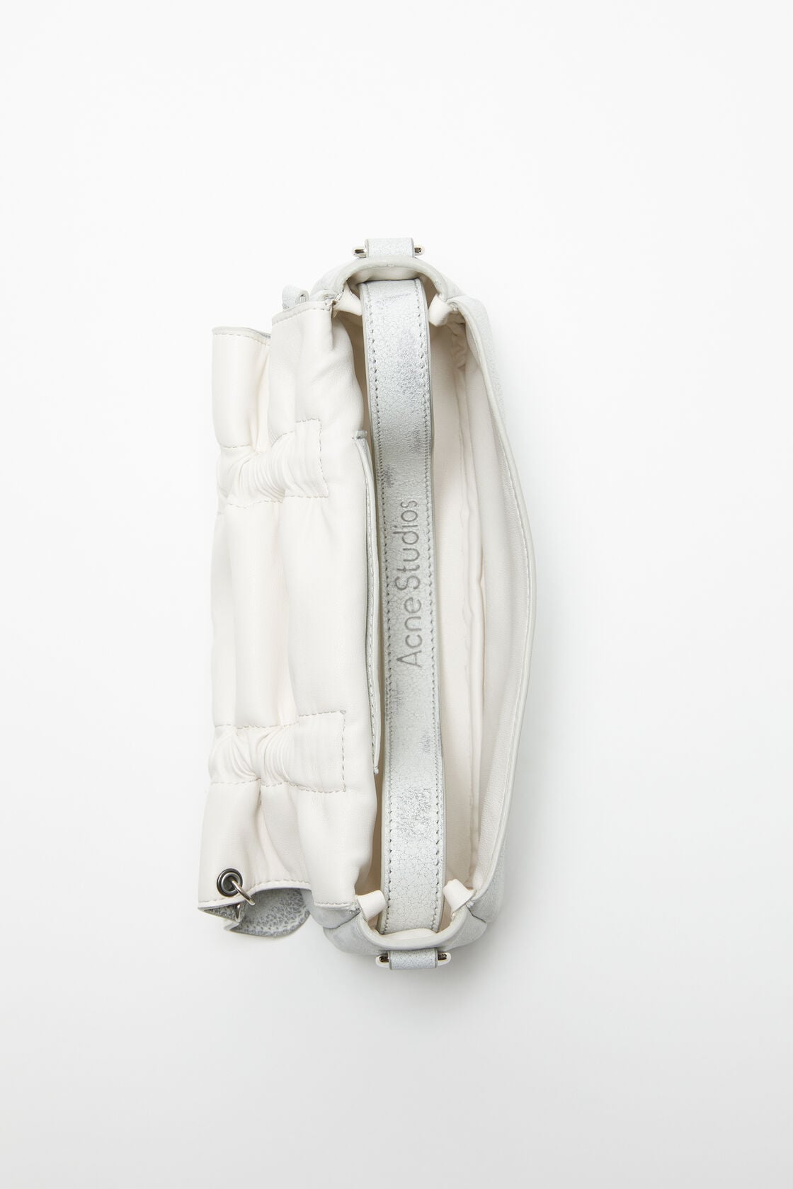 Acne Studios Multipocket micro bag - White/grey