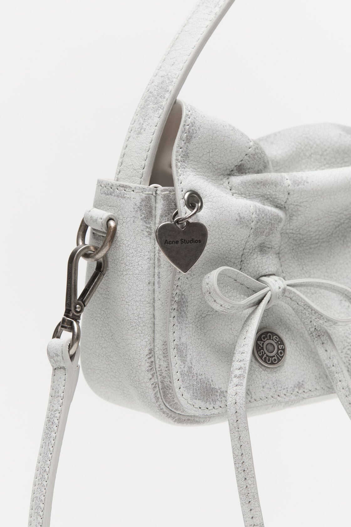 Acne Studios Multipocket micro bag - White/grey