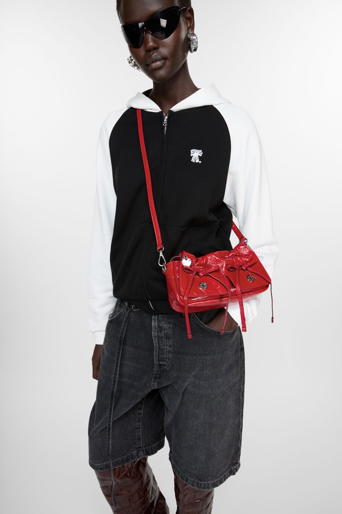 Acne Studios Multipocket micro bag - Red