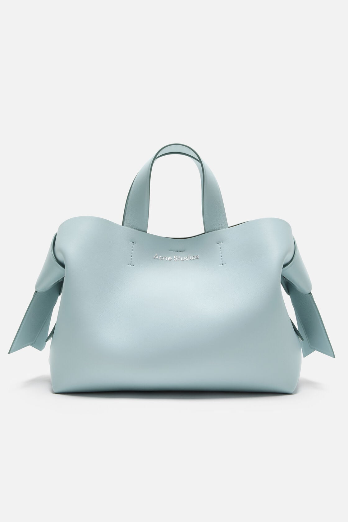 Acne Studios Musubi leather tote - Dusty blue