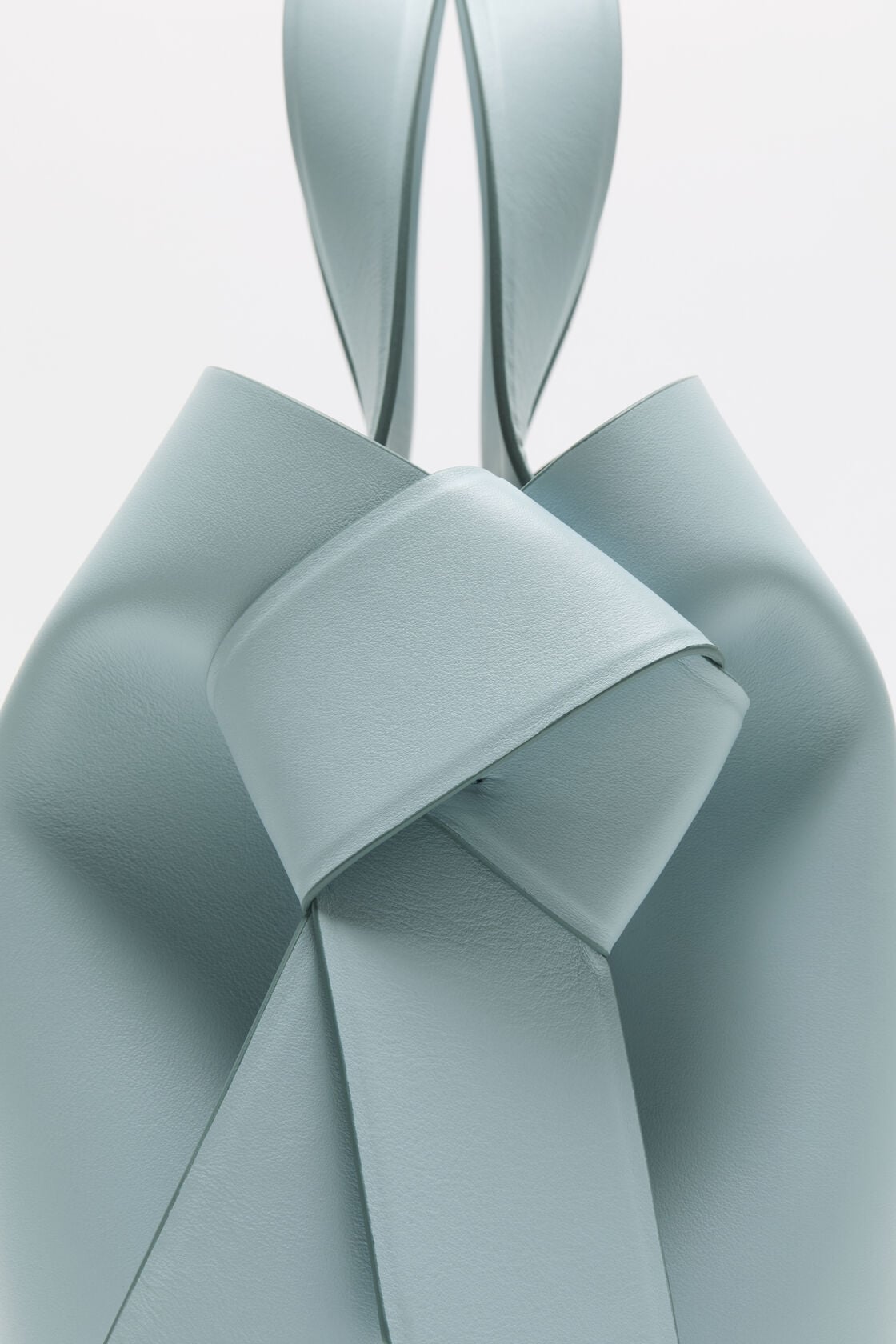 Acne Studios Musubi leather tote - Dusty blue