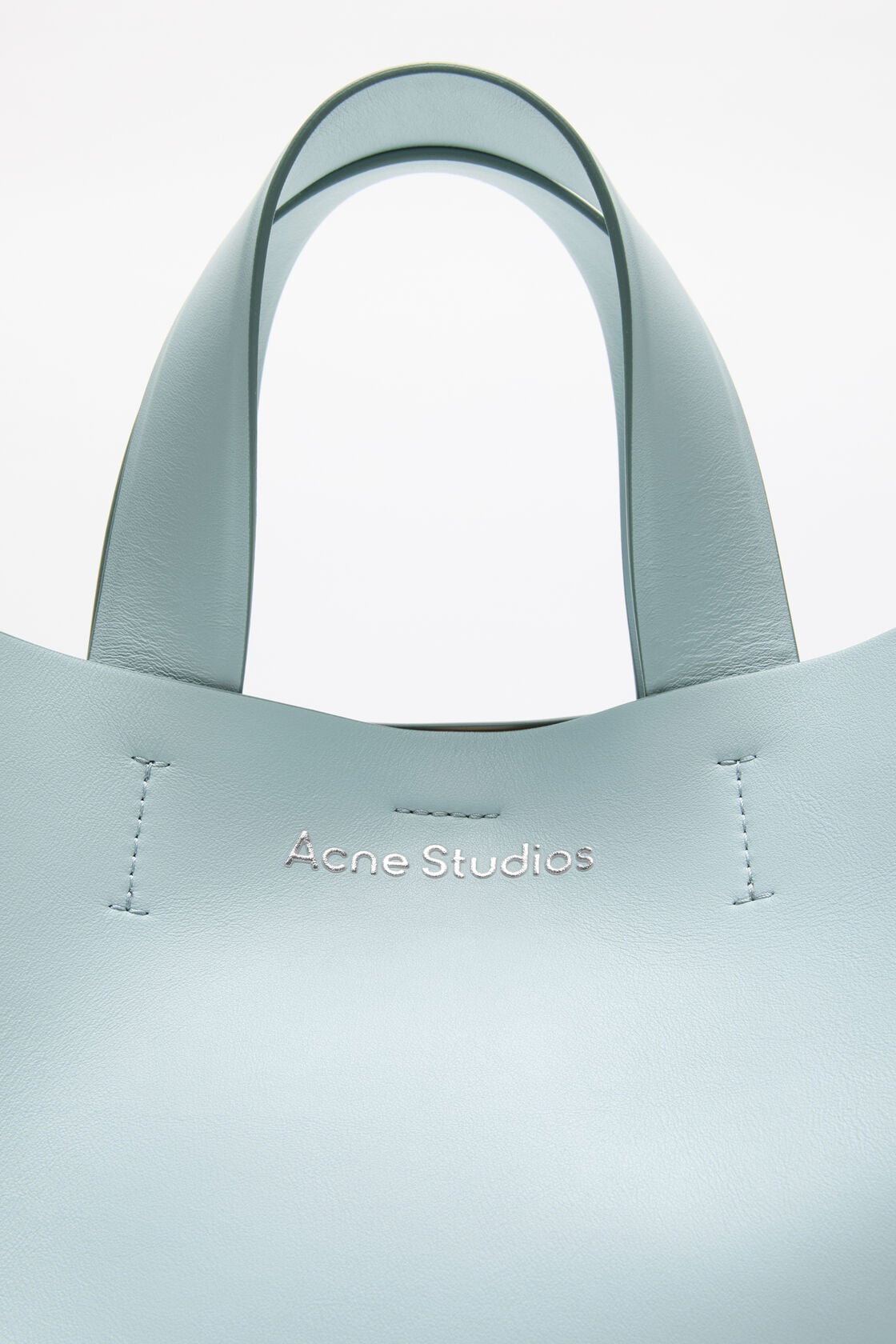 Acne Studios Musubi leather tote - Dusty blue