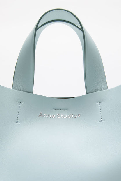 Acne Studios Musubi leather tote - Dusty blue