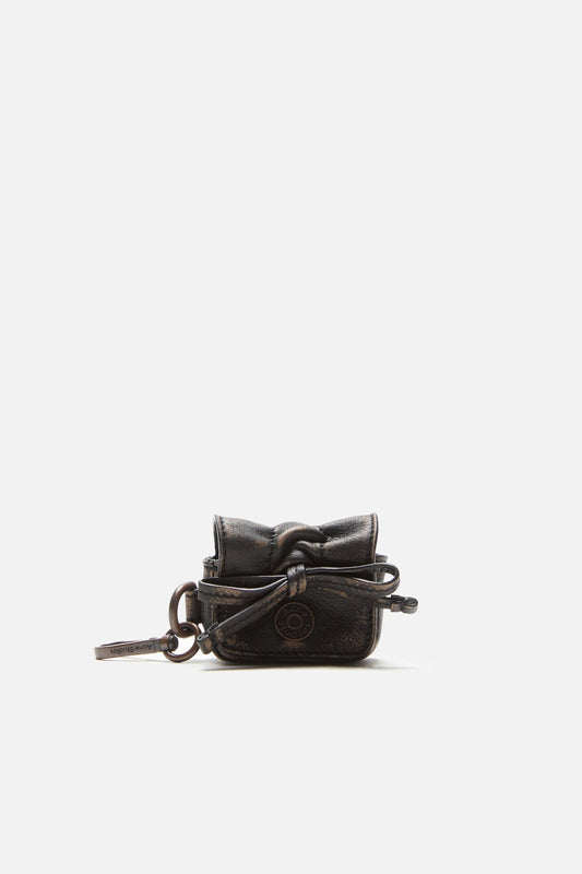 Acne Studios Multipocket headphones case - Dark brown/beige