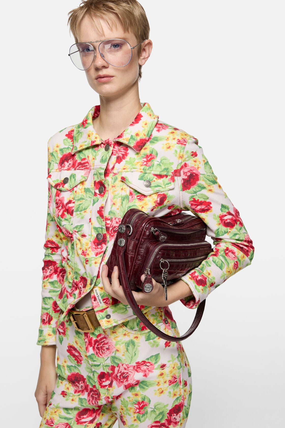 Acne Studios Camero Party shoulder bag - Burgundy