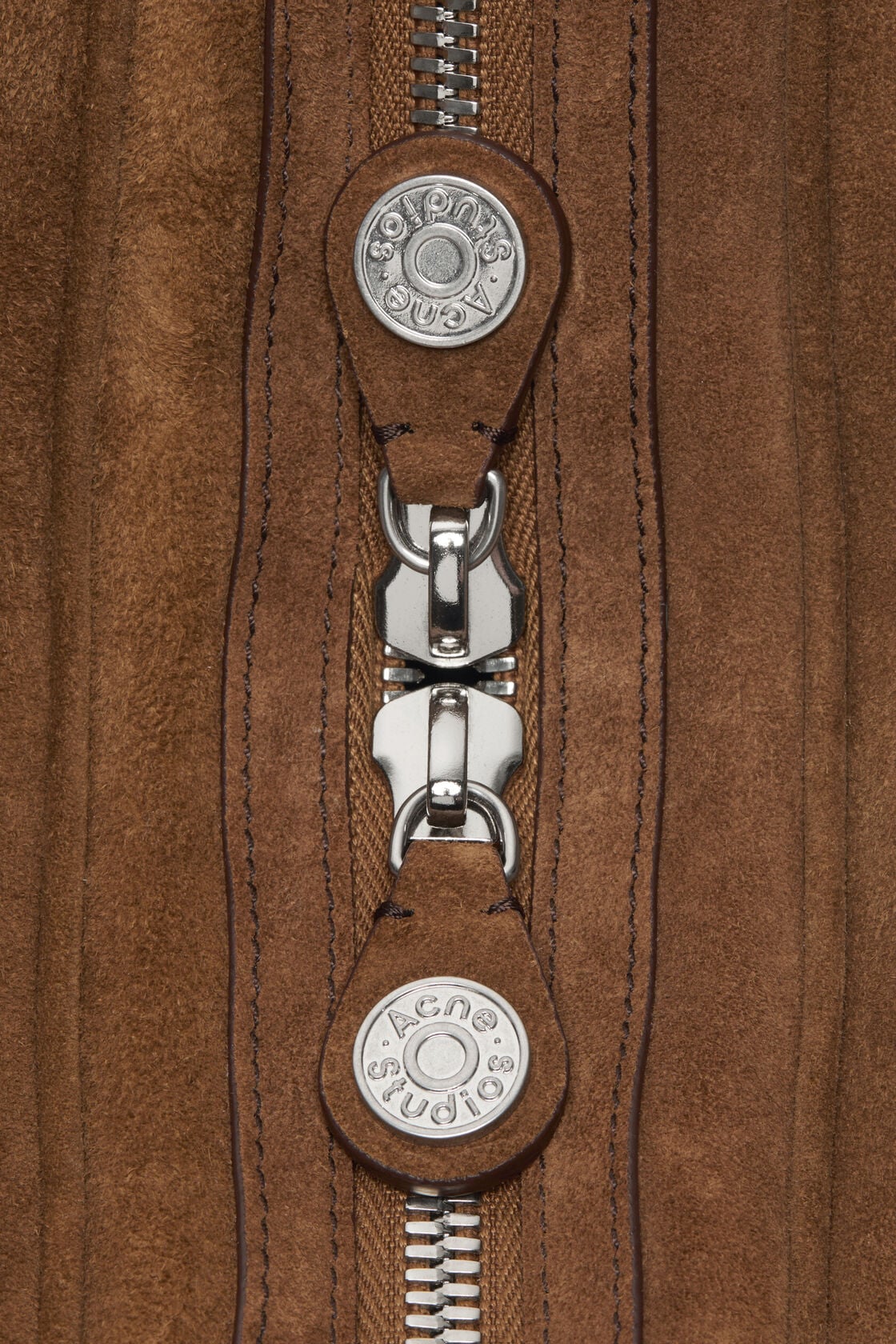 Acne Studios Camero Party Suede Bag - Cognac brown