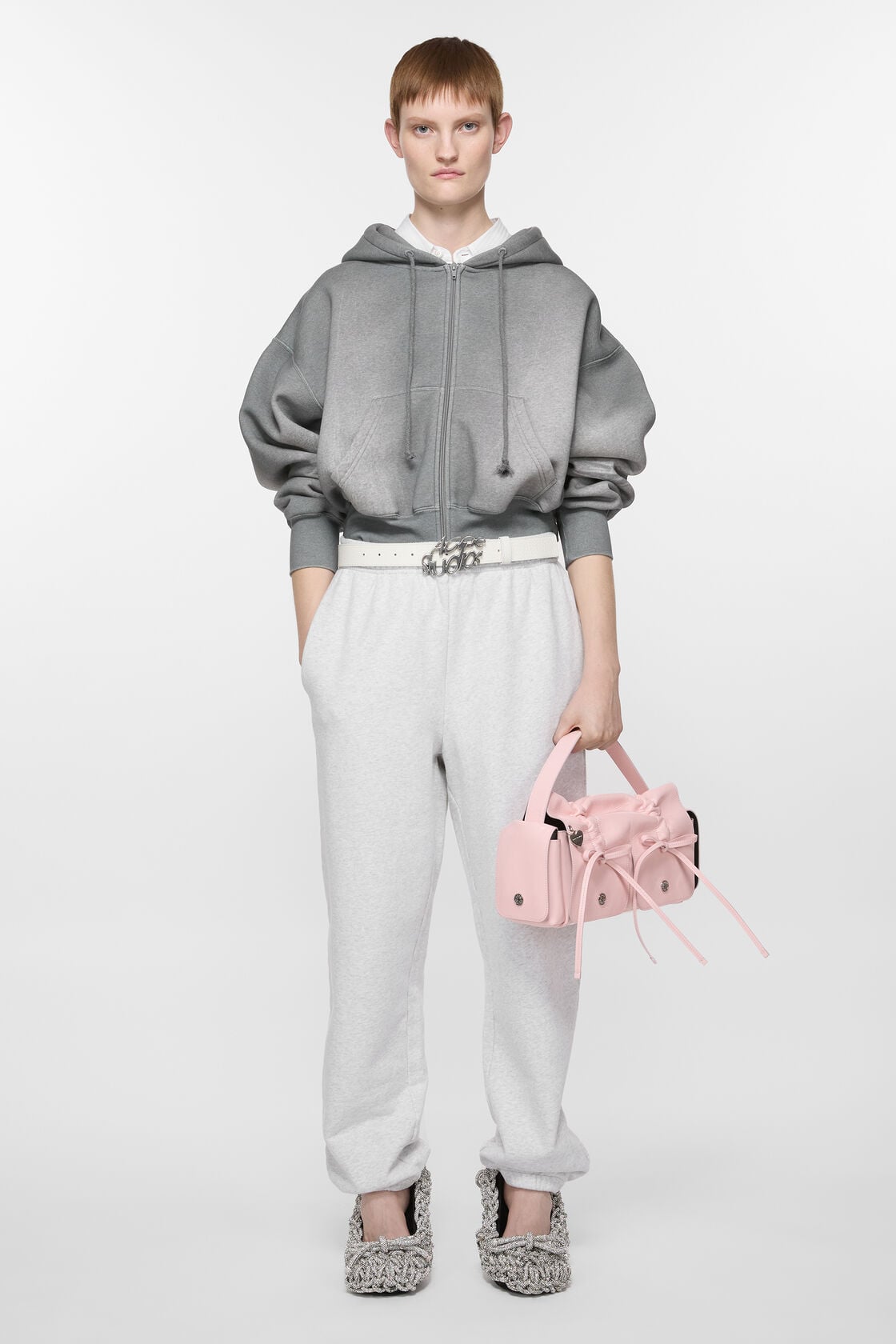 Acne Studios Multipocket shoulder bag - Powder pink