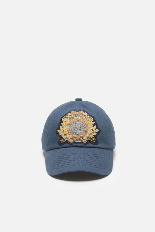 Acne Studios Crest logo baseball cap - Navy blue