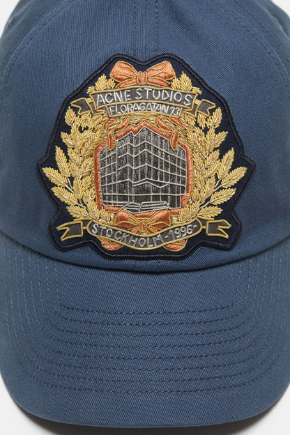 Acne Studios Crest logo baseball cap - Navy blue