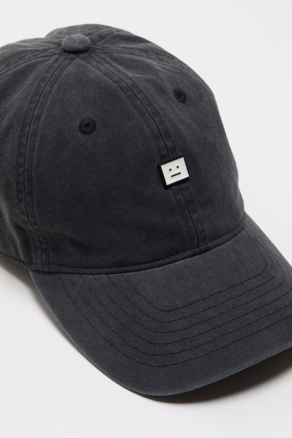 Acne Studios FACE STUD CAP - Black