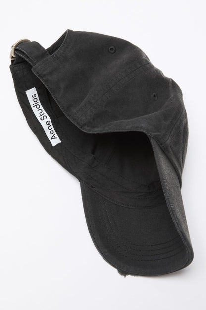 Acne Studios Screenprint baseball cap - Black