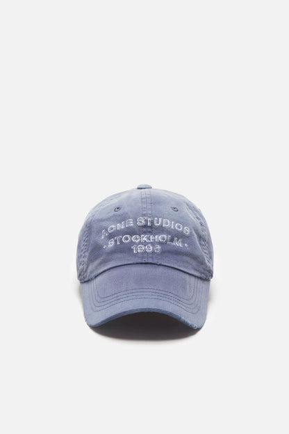 Acne Studios Sprayed logo cap - Navy