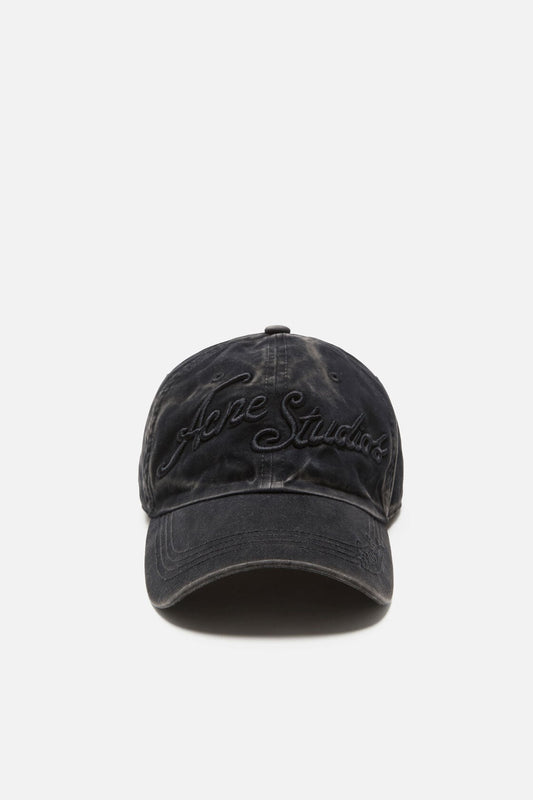 Acne Studios Embroidered logo cap - Black