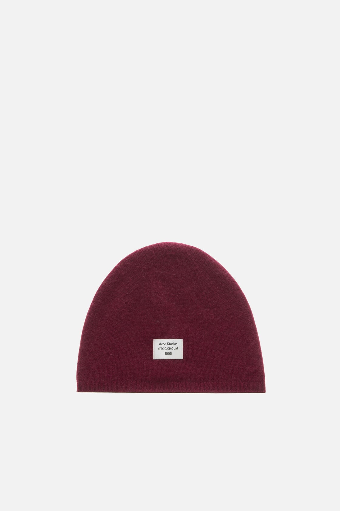 Acne Studios Cashmere beanie with logo - Dark red