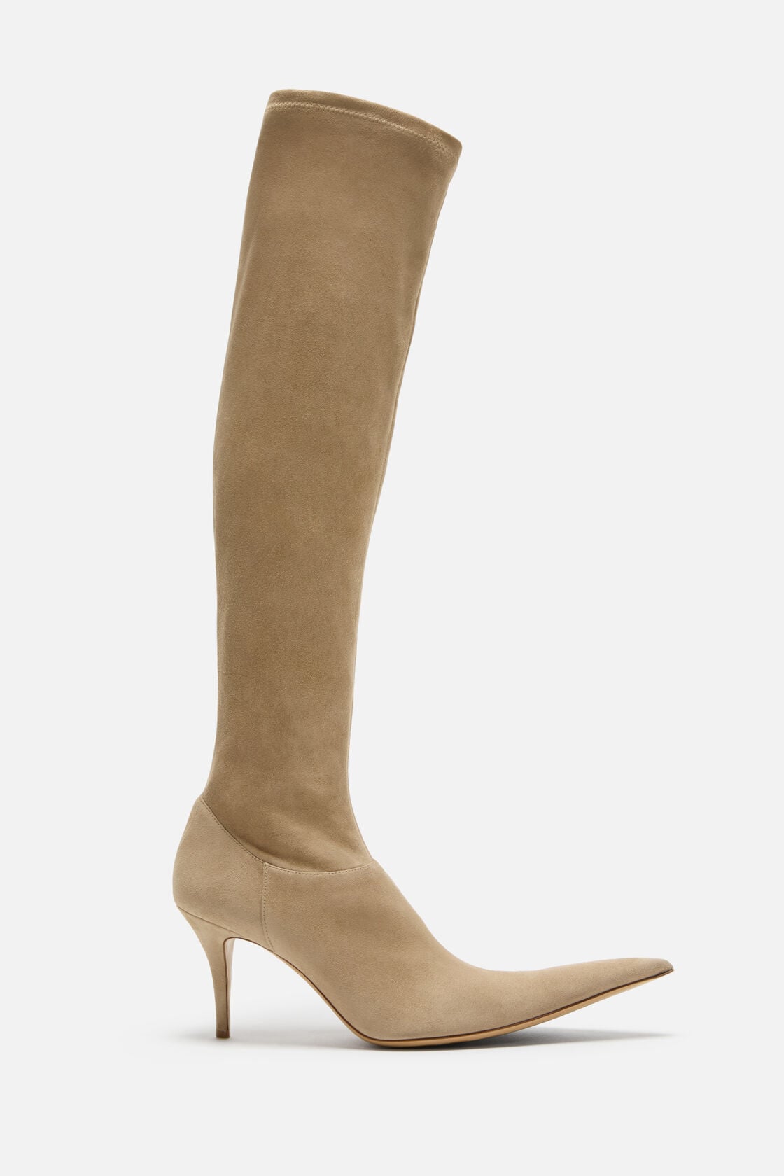 Acne Studios Stretch suede boot - Beige