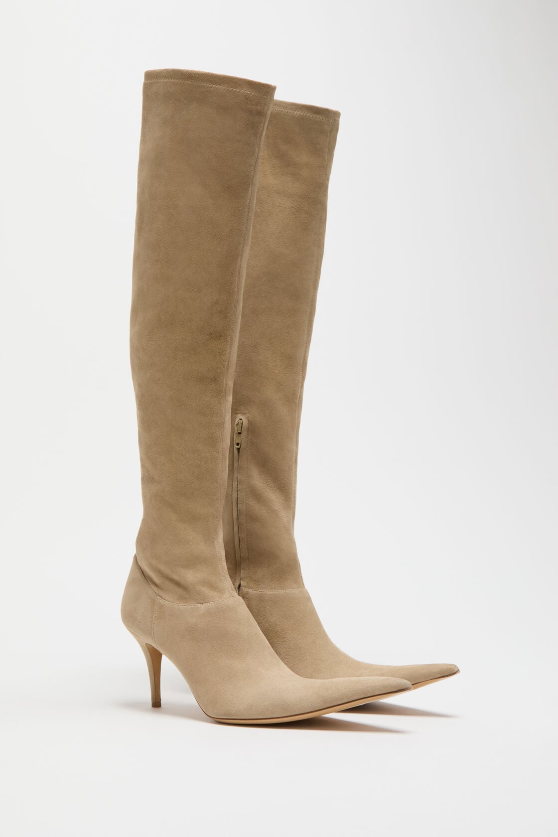 Acne Studios Stretch suede boot - Beige